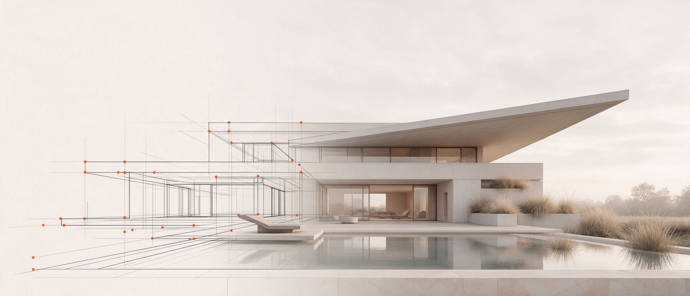 Architecture from wireframe to photoreal render — FCA Visualization